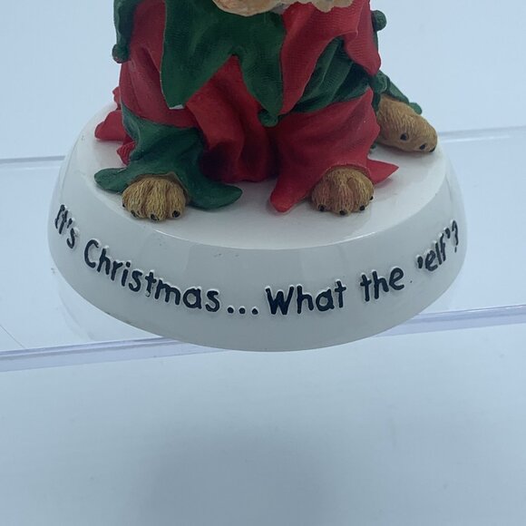 Zelda Wisdom Bulldog Figurine Set Christmas Elf, Cupid and Snowman - Picture 4 of 16